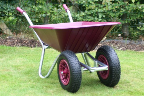 NO STOCK COUNTY CLIPPER DUO Wheel Barrow Twin Wheel GREEN only